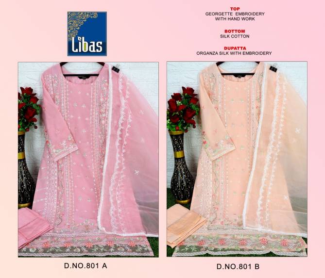 Libas 801 A And B Pakistani Readymade Suits Catalog
